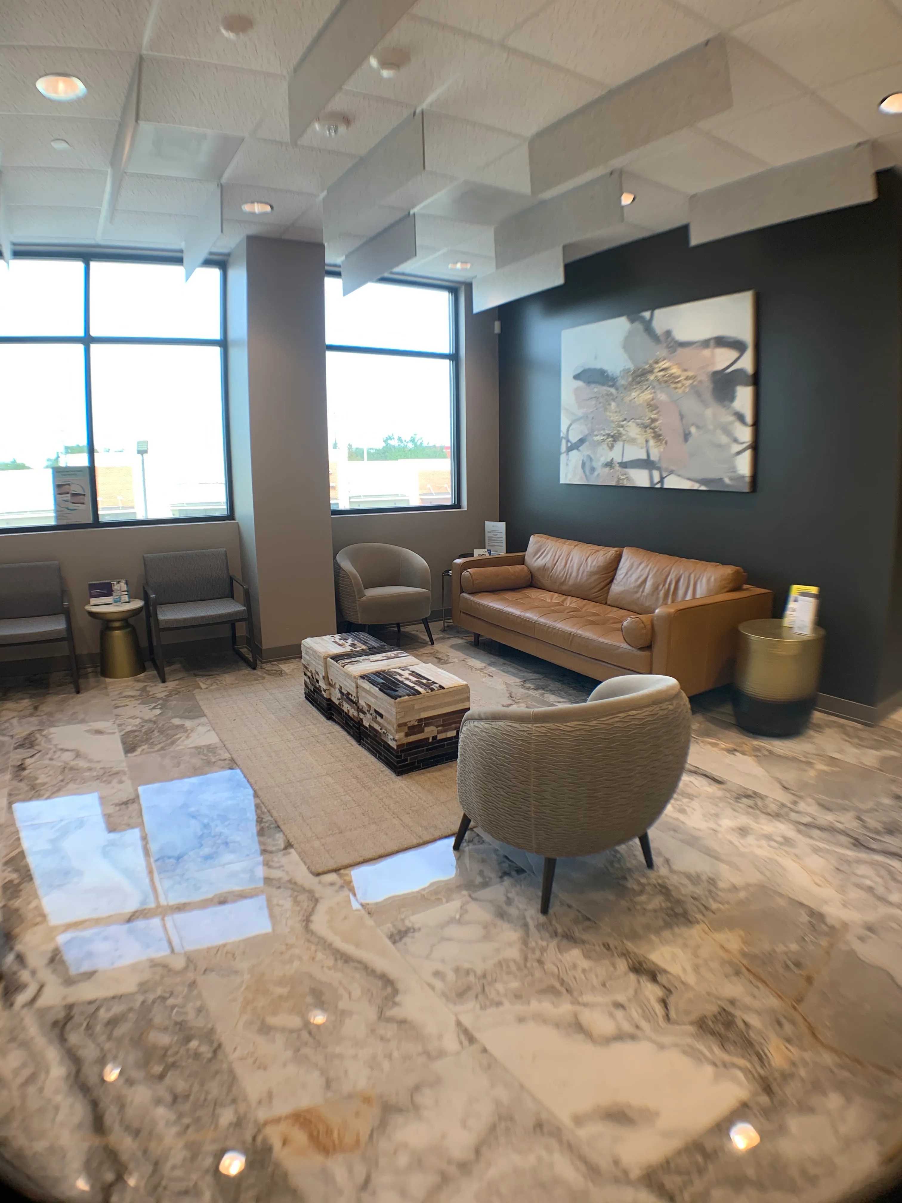 The Team Dermatology Sugar Land waiting room