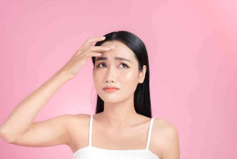 woman Oily Face Skin