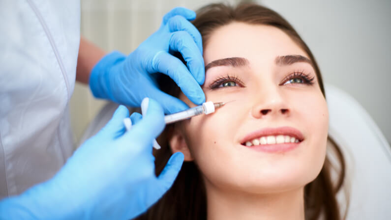 woman got dermal fillers