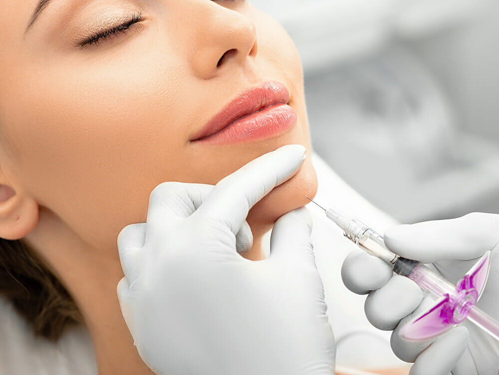Dermal Filler Injection on chin