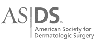 Logo of the American Society for Dermatologic Surgery (ASDS). The design features the initials "ASDS" prominently, accompanied by the full name of the organization. This professional association focuses on advancing the practice of dermatologic surgery, providing education, and promoting best practices in skin health and surgical procedures. The logo is presented in a monochromatic color scheme, emphasizing professionalism and expertise in dermatologic care.
