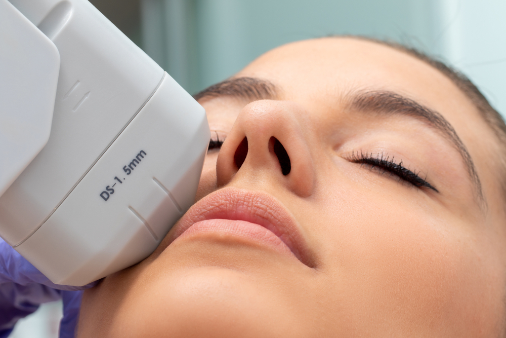 High-Intensity Ultrasound skin tightening treatment